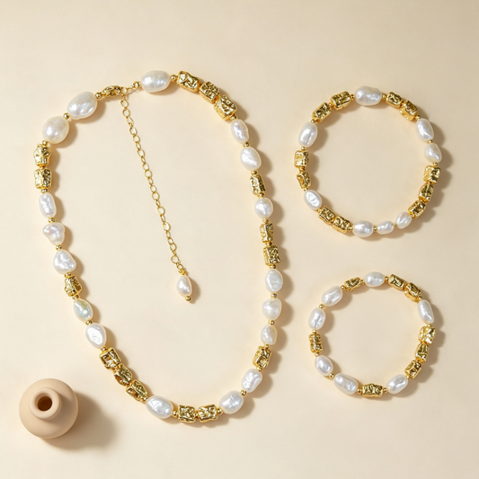 Irregular Pearl Jewelry Set – Baroque Beauty, Modern Elegance