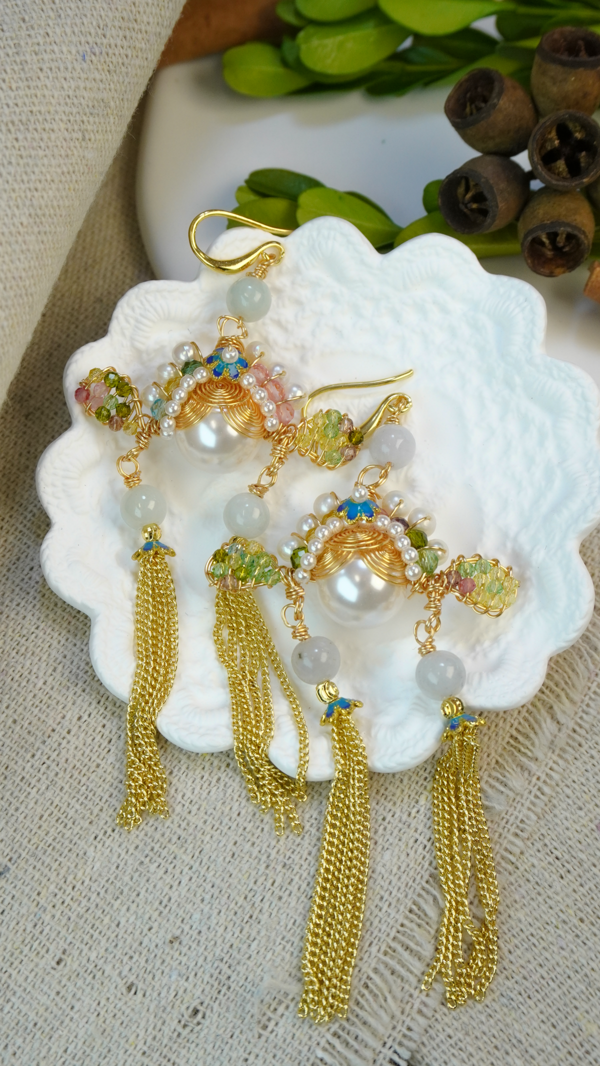 Antique Chinese Opera Pendant – Handcrafted